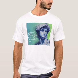 Art stirbt nie T-Shirt | David Skulptur