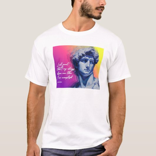 Art stirbt nie T-Shirt | David Skulptur (Vorderseite)
