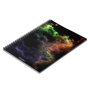 Art Stucco Mosaik Nebula Cluster Spiral Notebook Notizblock