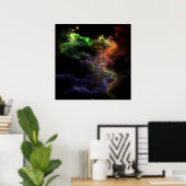 Art Stucco Nebula Cluster Poster (Heimbüro)