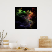 Art Stucco Nebula Cluster Poster (Küche)
