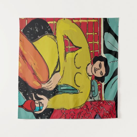 Art Studio fügt Text hinzu, Tapezierung Wandteppich (Vorderseite (Horizontal))