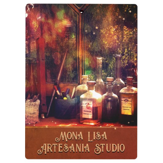 Art Studio-Zwischenablage (anpassbar) Klemmbrett (Rückseite)