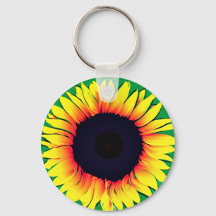 Art Sunflower - Wählen Sie Ihre Lieblingsfarbe aus Schlüsselanhänger
