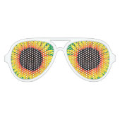 Art Sunflowers Partybrille (Vorderseite)