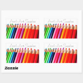 Art Supplement Label Rechteckiger Aufkleber (Blatt)