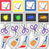 Art Supplies Aufkleber (Vorderseite)