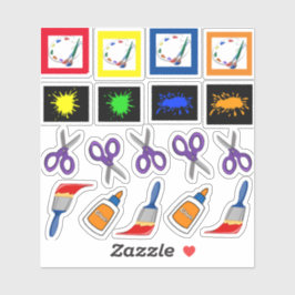 Art Supplies Aufkleber