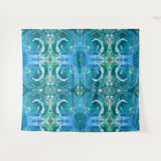 Art Tapestry - Positivity Spirale Wandteppich (Vorderseite (Horizontal))