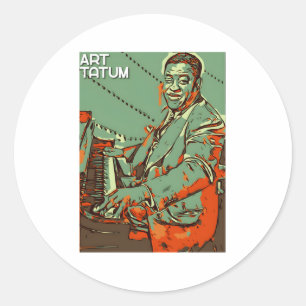 Art Tatum Runder Aufkleber