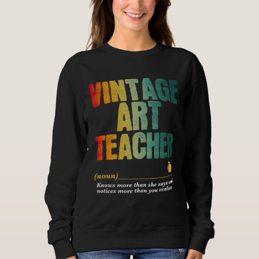 Art Teacher Appreciation Week Back to School 3 Sweatshirt (Vorderseite)