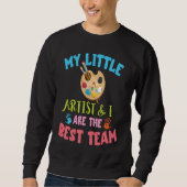 Art Teacher Best Team Artist Art Student Paint Art Sweatshirt (Vorderseite)