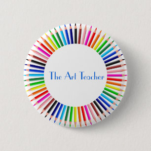 Art Teacher Button, Stifte, Geschenk für Lehrer Button