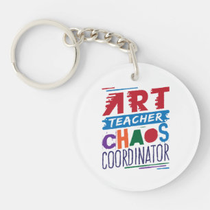 Art Teacher Chaos-Koordinator Schlüsselanhänger