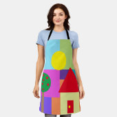 Art Teacher Colorful Shapes Schürze (Getragen)