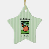 Art Teacher Danke, Apple Keramik Ornament (Rechts)
