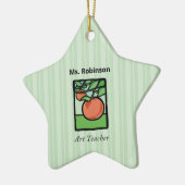Art Teacher Danke, Apple Keramik Ornament (Links)