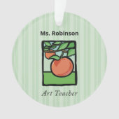 Art Teacher Danke, Apple Ornament (Vorderseite)