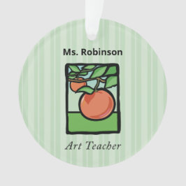Art Teacher Danke, Apple Ornament