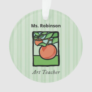 Art Teacher Danke, Apple Ornament