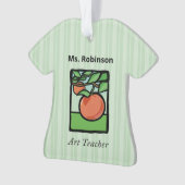 Art Teacher Danke, Apple Ornament (Vorderseite)