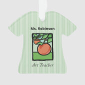 Art Teacher Danke, Apple Ornament (Vorderseite)