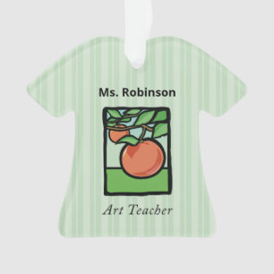 Art Teacher Danke, Apple Ornament