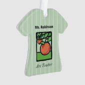 Art Teacher Danke, Apple Ornament (Vorderseite)
