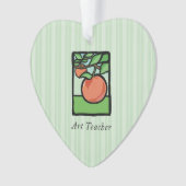 Art Teacher Danke, Apple Ornament (Vorderseite)