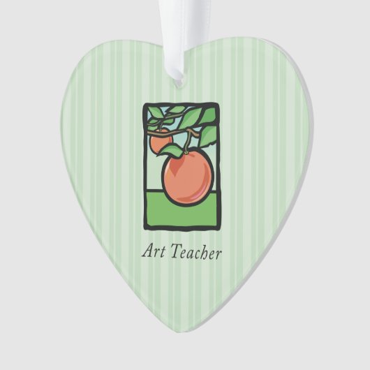 Art Teacher Danke, Apple Ornament (Vorderseite)