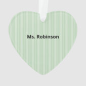 Art Teacher Danke, Apple Ornament (Rückseite)