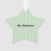 Art Teacher Danke, Apple Ornament (Rückseite)