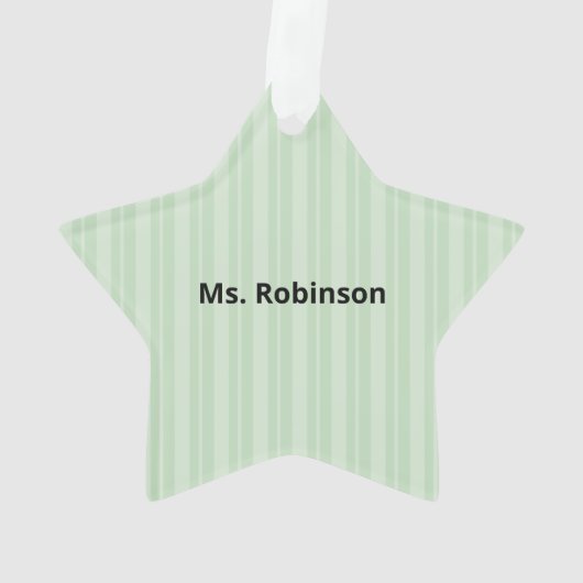 Art Teacher Danke, Apple Ornament (Rückseite)