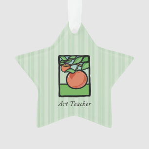 Art Teacher Danke, Apple Ornament