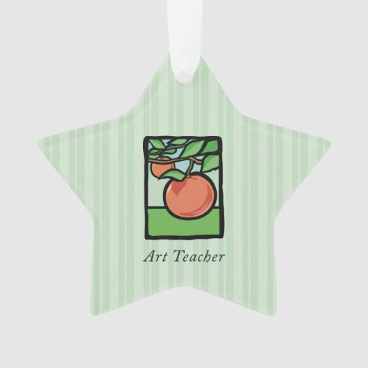 Art Teacher Danke, Apple Ornament (Vorderseite)