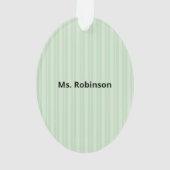 Art Teacher Danke, Apple Ornament (Rückseite)