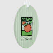 Art Teacher Danke, Apple Ornament (Vorderseite)