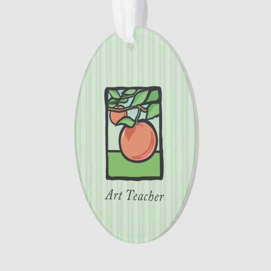 Art Teacher Danke, Apple Ornament (Vorderseite)
