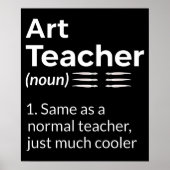 Art Teacher Definition Funny Artistic Lover Poster (Vorne)