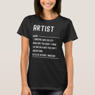 Art Teacher Definition Job Titel T-Shirt