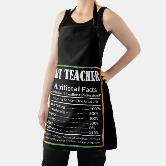 Art Teacher Facts Funny Artist Artistic Lover Grap Schürze (InSitu)
