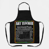 Art Teacher Facts Funny Artist Artistic Lover Grap Schürze (Vorderseite)