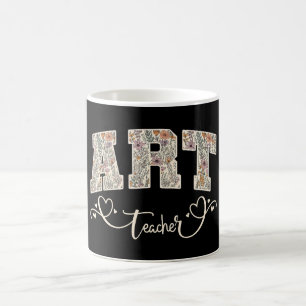 Art Teacher Floral Wildblume Maler Unterricht Verwandlungstasse