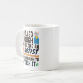 Art Teacher Funny Skills Crazy Kaffeetasse (Vorderseite Links)
