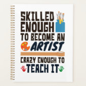 Art Teacher Funny Skills Crazy Planer (Vorderseite)