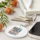 Art Teacher Funny Skills Crazy Schlüsselanhänger (Vorderseite rechts)