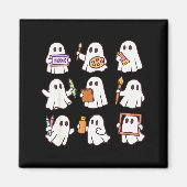 Art Teacher Ghost Halloween Artists Painter Teache Magnet (Vorne)