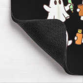 Art Teacher Ghost Halloween Artists Painter Teache Mousepad (Ecke)