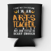 Art Teacher Halloween Funny Kostüm Dosenkühler (Vorderseite)