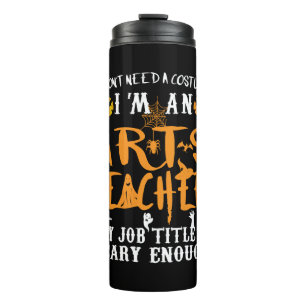 Art Teacher Halloween Funny Kostüm Thermosbecher